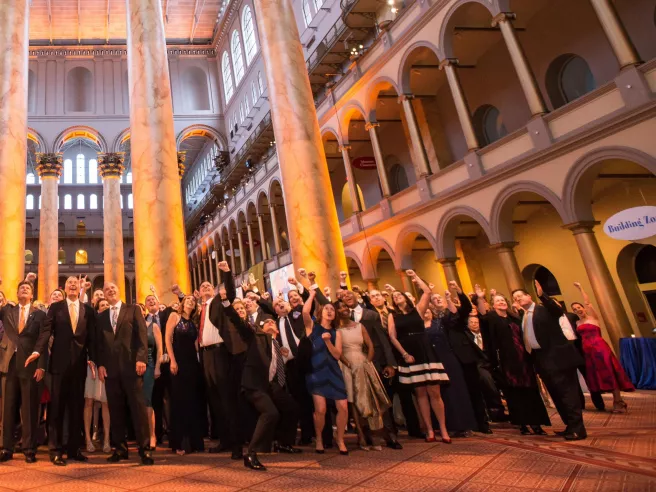 DAVIS 50th party group photo