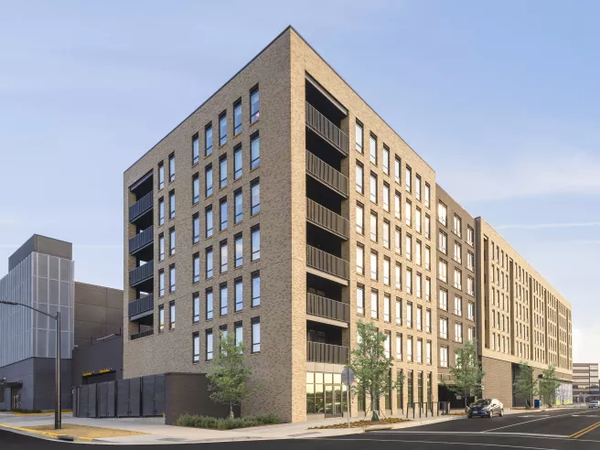 Exterior photo of The Edmund at Halley Rise