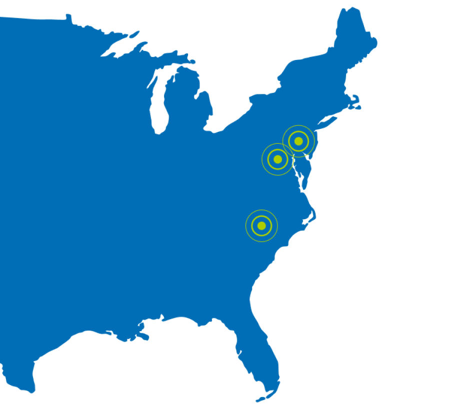 Map representation of DAVIS Construction's office locations